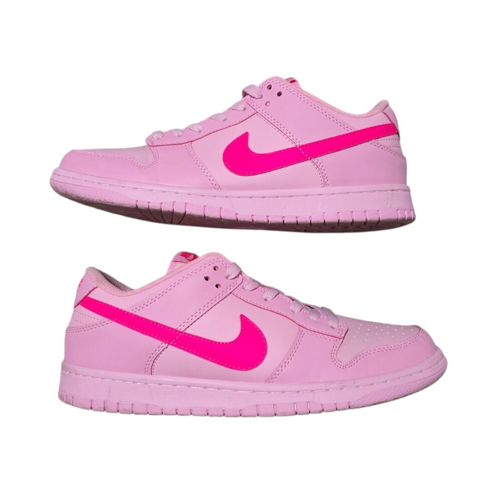 Nike Pink Low Top Athletic Shoes with Hot Pink Swoosh - Picture 7 of 11